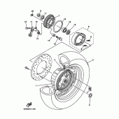 Схема вузла: Заднє колесо Yamaha YP250 Majesty
