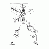 Схема узла: Передний тормозной цилиндр Yamaha XV1700 Road Star Warrior