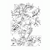 Схема вузла: Паливний бак 2 Yamaha MTN250 MT-25
