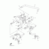 Схема узла: Система индукции воздуха Yamaha XJR1300