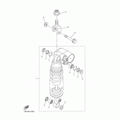 Схема вузла: Задня підвіска Yamaha YZF-R1 R1 RaceBase