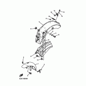 Схема узла: Крыло Yamaha XV250 Virago