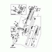 Схема узла: Рулевой механизм 2 (5SJ1,3,4,C,D,E) Yamaha YP250 Majesty