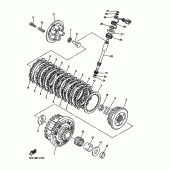 Схема вузла: Зчеплення Yamaha FZ6 FZ6 FAZER S2