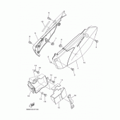 Схема вузла: Бічна кришка Yamaha TTR110 TT-R110