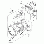 Схема вузла: Фара Yamaha XJ600 Diversion (Naked)