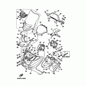 Схема узла: Передний обтекатель 2 (5SJ1,4,C,E) Yamaha YP250 Majesty