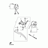 Схема вузла: Пульт керування рульовим та важелем Yamaha YZF-R6/ YZF600 R6 RaceBase