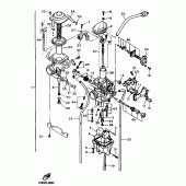 Схема вузла: Карбюратор Yamaha TT600