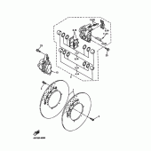 Схема узла: Передний тормоз Yamaha FZS1000 FAZER