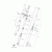 Схема узла: Вилка передней оси Yamaha YBR125