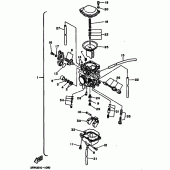 Схема вузла: Карбюратор Yamaha XT225 XT225