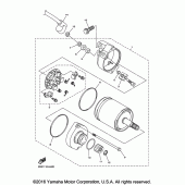 Схема вузла: Електричний стартер Yamaha VMX17 V-MAX