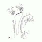 Схема узла: Распредвал и Цепь ГРМ Yamaha YZ450F YZ450F