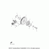 Схема узла: Привод стартера Yamaha XVS950 V-Star Tourer