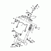 Схема вузла: Рульовий механізм Yamaha XV125 Virago