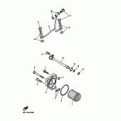Схема узла: Масляный фильтр Yamaha YZ450F YZ450F