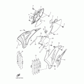 Схема вузла: Бічна кришка Yamaha WR450F