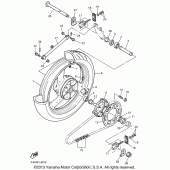 Схема вузла: Задне колесо Yamaha YZF600R Thundercat