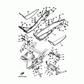 Схема узла: Подножки и Подставка Yamaha YP250 Majesty
