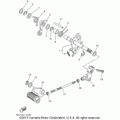 Схема вузла: Вал перемикання Yamaha XVS1100 V-Star Custom