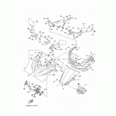 Схема вузла: Вітрове скло Yamaha YZF-R25