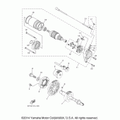 Схема вузла: Привід стартера Yamaha XV1900 Raider