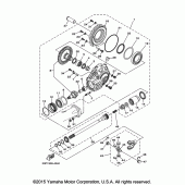 Схема вузла: Вал приводний та редуктор Yamaha XTZ1200 Super Tenere ES