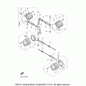 Схема узла: Поворотники Yamaha XV250 V-Star