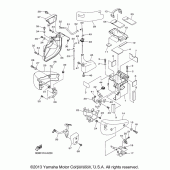 Схема узла: Боковая крышка Yamaha XVS1300 V-Star Tourer