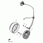 Схема вузла: Генератор Yamaha XT600 XT600