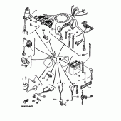 Схема вузла: Електроустаткування 1 Yamaha XT350 XT350