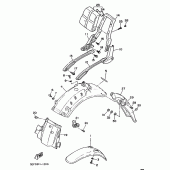 Схема узла: Крыло Yamaha XV1100 Virago