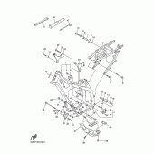 Схема узла: Рама Yamaha WR250 WR250F