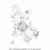 Схема вузла: Головка циліндра Yamaha TTR230 TT-R230