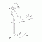 Схема вузла: Кермо та Тросики Yamaha FZ1 FZ1 FAZER (S-TYPE)