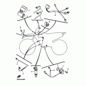 Схема узла: Электрооборудование 1 Yamaha YZ250 YZ250F