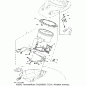 Схема вузла: Панель приладів Yamaha XVS1100 V-Star Classic