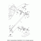 Схема узла: Вал переключения Yamaha XV1900 Raider