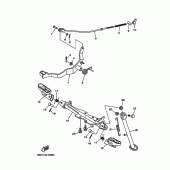 Схема вузла: Підніжки та Підставка Yamaha TTR110 TT-R110