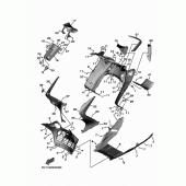 Схема узла: Облицовочные элементы Yamaha XP530 T-MAX