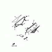 Схема вузла: Боковая крышка Yamaha XT350 XT350