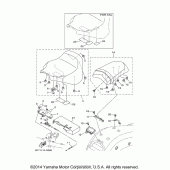 Схема узла: Сиденье Yamaha XV1900 Raider