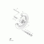 Схема узла: Roue avant Yamaha XJR1300
