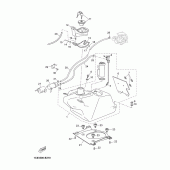 Схема узла: Топливный бак Yamaha YP250 X-MAX