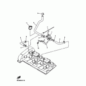 Схема вузла: Система індукції повітря Yamaha YZF-R6/YZF600 R6S