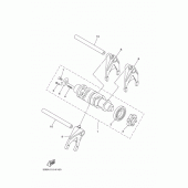 Схема вузла: Вал переключення Yamaha XV1900 Raider S