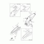 Схема вузла: Крило Yamaha TTR110 TT-R110