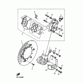Схема вузла: Переднє гальмо Yamaha WR450F