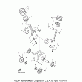 Схема узла: Коленчатый вал и Поршень Yamaha XVS1300 V-Star
